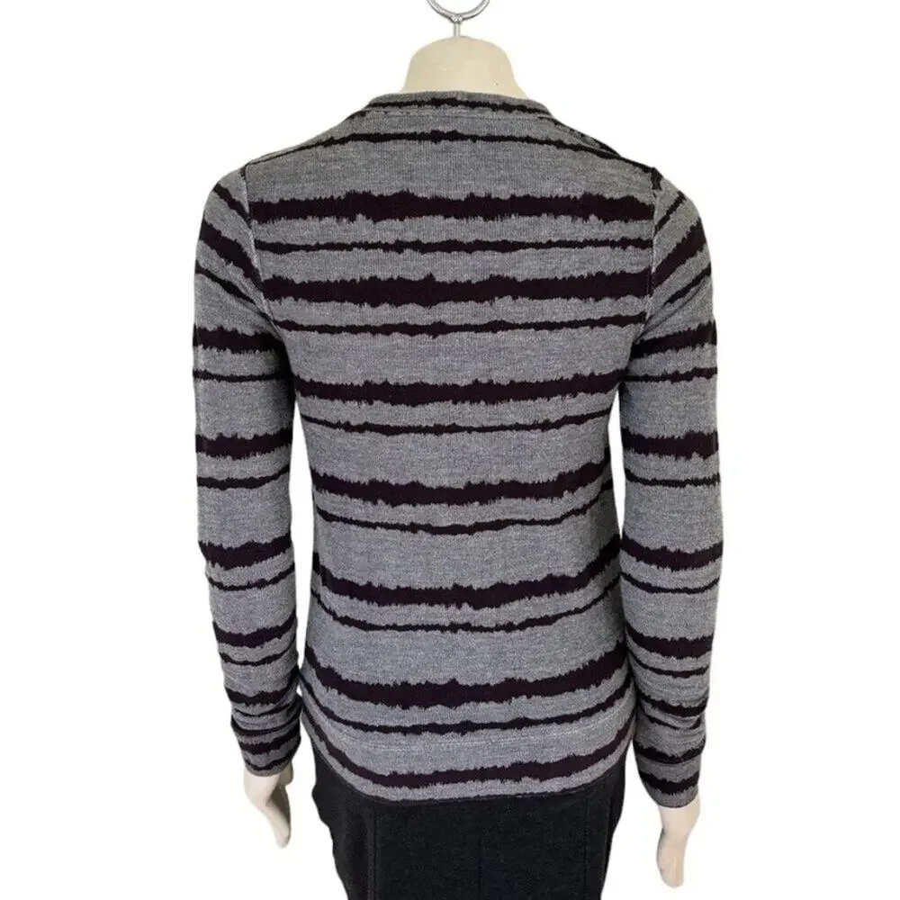 NEW A.L.C. Conlo Frequency Stripe Crewneck Sweatshirt SZ 2